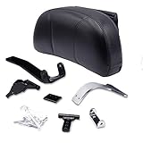 XJMOTO Compatible with Can-am Spyder Adjustable Driver Backrest Pad Kit w/Storage Pouch Fit...