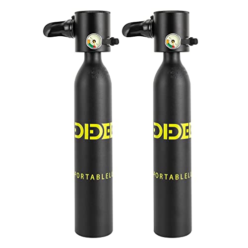 Mini Scuba Tank, 0.5L Capacity Diving Oxygen Tank Professional Underwater Breathing Small Scuba Tank Kit, Portable Diving Tank with Scuba Conversion Head, Reusable Scuba Diving Kit for Diving Work