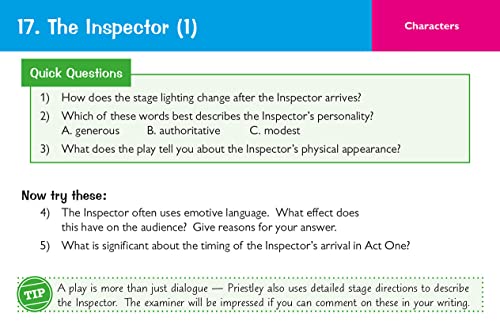 GCSE English - An Inspector Calls Revision Question Cards: for the 2024 and 2025 exams (CGP GCSE English Literature Cards)