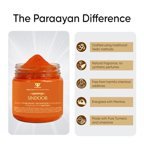 Image of Natural Orange Sindoor | 50 g | Pack of 1 | Pure Bhagwa Roli Kumkum Powder for Hanuman & Pooja