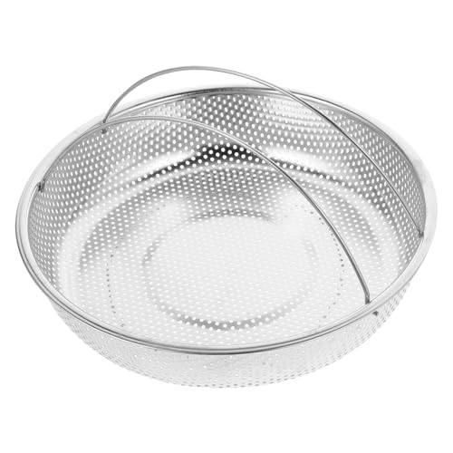 Abaodam ステンレス製蒸し器バスケット 均一で素早く加熱 食材の栄養と旨味保持 多用途蒸し皿 家 業務用 電気炊飯器対応 野菜 米 卵 魚介類