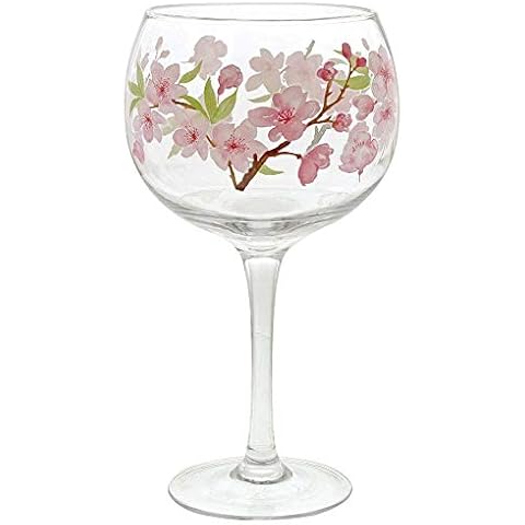 Ginology Cherry Blossom Copa Glass Cover