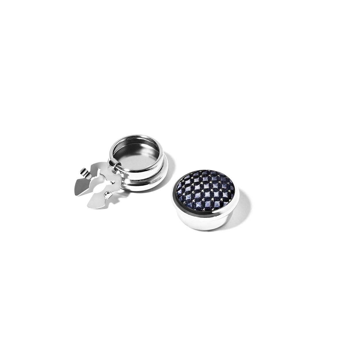 BRERA 67 Cubrebotones para camisa de hombre, cubrebotones joya fabricada en Italia, cubrebotones de muñeca plateados, accesorios elegantes para puños, idea de regalo para hombre