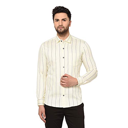 Image of Men Striped Slim Fit Shirt