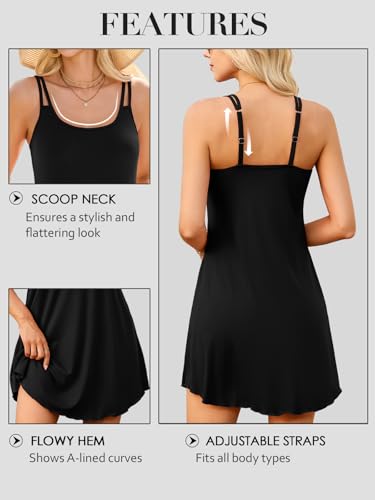 Image of V FOR CITY Womens Summer Dresses with Built in Bra Sundress