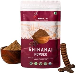 Sattvahut Organic Shikakai Powder | 100% Natural Hair Cleanser for Strong, Silky & Healthy Hair | Ayurvedic Herbal Powder for Hair Growth & Dandruff Control | No Chemicals & Preservatives-picture-38