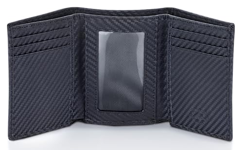 Stealth Mode Leather Trifold Wallet for Men