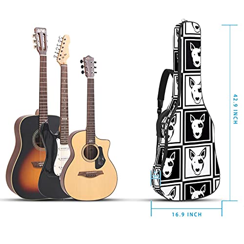 Housse guitare fermeture éclair robuste et finitions Hipster Terrier - 5