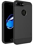 iPhone 7 Plus Case, LK [Armor Shield] Shock Absorbent Dual Layer Hard PC Cover + TPU Inner Hybrid Defender Case For Apple iPhone 7 Plus (Black)