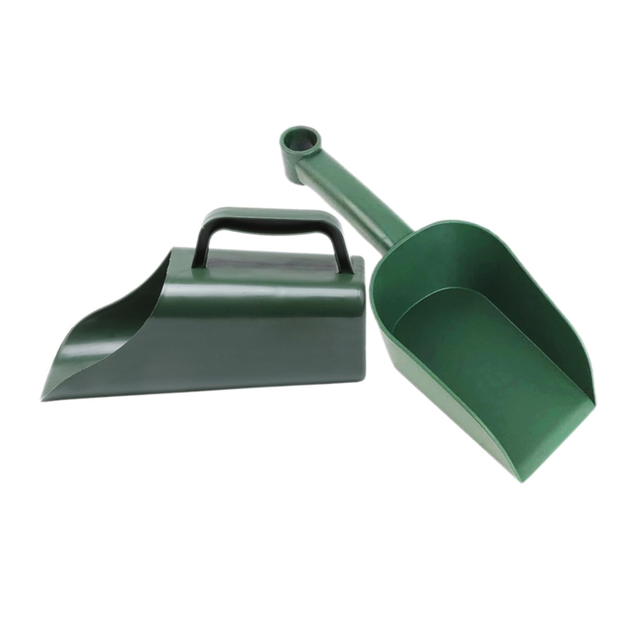 HOMSFOU 2 Stück Gartenschaufel Kunststoff Bpa Frei Gartenspaten Pflanzenerdeschaufel Bonsai Handschaufel Grün Multifunktional für Gartenarbeiten Pflanzenpflege