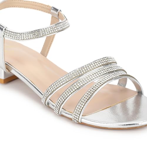 Image of Marc Loire Embellished Flat Fashion Sandals for Women