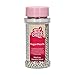 FunCakes Perle di Zucherro Media Metallic Argento: Cake Sprinkles, grande gusto, Perfect for Cake Decorating, Commestible Perle di Zucherro. 80 gr.