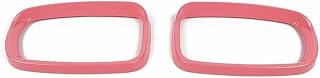 Retrovisor para Coche Espejo Retrovisor De Coche Lluvia Ceja Decoración Cubierta Para Cargador 2015 2016 2017 2018 2019 2020 2021 2022 Accesorios Exteriores (Color : Rosa, Talla : 1 UK)