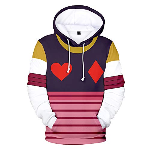 Maisley Hunter × Hunter Hisoka Sweats à Capuche Dessin Cosplay Sweatshirt Mode Décontractée Pullover Sweat Pull Tops