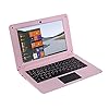 Computadora portátil con Windows 10, mini portátil de 10.1 pulgadas, 32 GB, ultrafino, ligero, Intel Quad Core, PC, HDMI, USB, Netflix, YouTube, para niños (rosa)