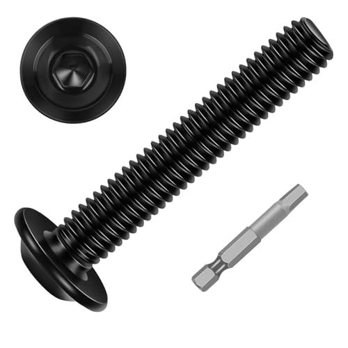 Vis à tête hexagonale M6 50mm inox 304 noir filetage complet boulon brico avec embout Allen