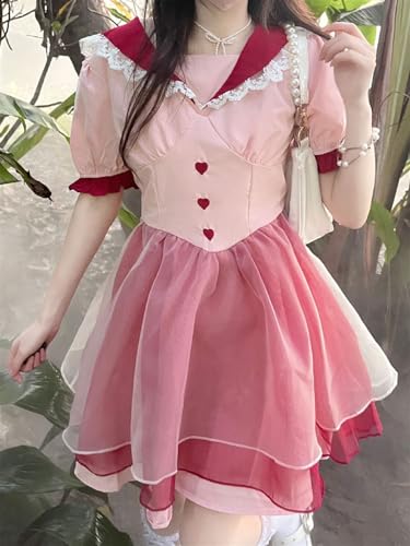 Robe de fée en patchwork rose idéale pour vos pique-niques - 7