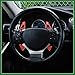 Motoforti 1 Pair Red Steering Wheel Shift Paddle Shifter Aluminum Alloy Extend Cover for Lexus IS300h IS350 IS250 IS300 IS200t NX300 RC300 2013-2020 Long-lasting