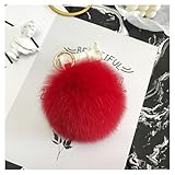 Design ad anello in metallo: questo pompon in pelliccia sintetica di volpe è realizzato in pelliccia di volpe sintetica con una chiusura in metallo, facile da rimuovere e fai da te, la chiusura in metallo non è fissata sul pompon che si può rimuovere da soli, è facile da fissare ad altri oggetti, ad esempio si può semplicemente fissare sulla parte superiore del cappello o utilizzarlo come decorativo, è un accessorio decorativo molto pratico.
