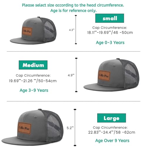 Personalized Baby Baseball Hat - Custom Name Leather Patch Trucker Cap - Adjustable Snapback for Infant, Kid, Adult2