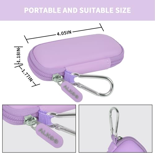 Image of USB Flash Drive Case, SD Card /Thumb Drive /Memory Cards Holder, Bag Only | SDXC /SDHC Storage, Electronic Accessories Organizer for SanDisk / for Samsung, for Students /IT /Office /School /Travel, L-Purple
