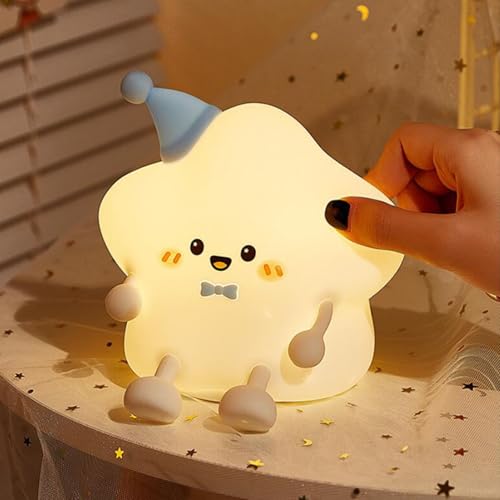 Lámpara de Noche Estrella Kawaii Recargable con Batería 1200mAh miniatura 2
