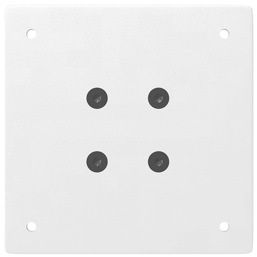 Juego de 4 patas de mesa de bar, color blanco, 110-112 cm, acero inoxidable, altura regulable, diseño moderno, patas de mesa de acero robusto, para mesa alta, cocina, bar, oficina en casa