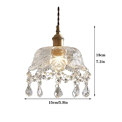 Lámpara colgante ajustable de vidrio para iluminar pasillos oscuros 5