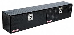 Weather Guard Model 390-5-02 Hi-Side Truck Box, Aluminum, Gloss Black, 11.1 cu ft capacity