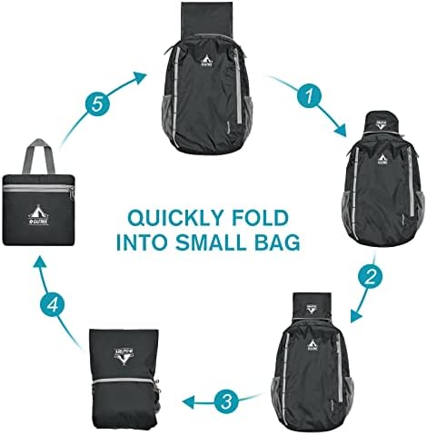 G4Free Lightweight Backpack Foldable Backpack 16L Small Rucksack Hiking Daypacks Walking Cycling Hiking Travelling for Men Women