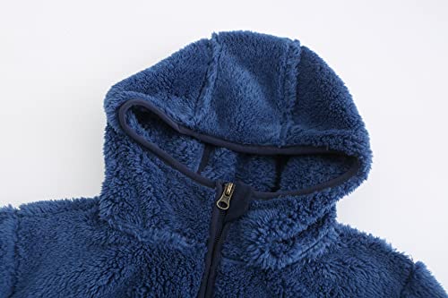 Image of Boys Girls Soft Fleece Sherpa Full-zip Jacket