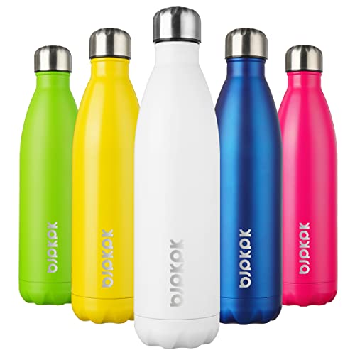 Image of BJPKPK 25 oz Insulated Water Bottle, Stainless Steel Flask, Leak Proof