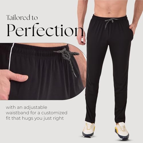 Image of Cotton Track Pant for Men | Lower for Man | Comfortable Lower Men with Zip Pocket for Gym, Sports & Casual Wear