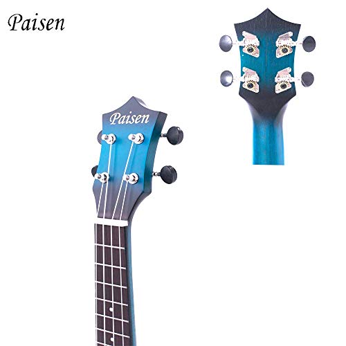 Paisen Ukulélé Concert Bleu 23 pouces Débutant avec Sac, Bandoulière, Kit Apprendre à jouer (blue) - Les Beatles, Paul McCartney, John Lennon, RIngo Starr, George Harrison Paisen Ukulélé Concert Bleu 23 pouces Débutant avec Sac, Bandoulière, Kit Apprendre à jouer (blue) – Image 6