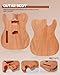 Leo Jaymz DIY TL Lefthand Style Electric Guitar Kits with Mahogany Body and Maple Neck - Maple Fingerboard and All Components Included (TL Lefthand)