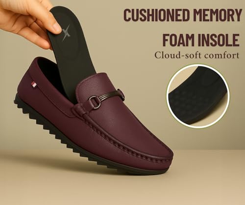 Image of Kraasa Men Premium Causal Loafers | Driving Loafers | Lighweight Slip-On's | Soft Cushioned Insole | Super Flexible, Comfortable for Men