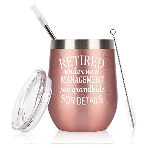 Retirement Gifts for Women, Retired Under New Management See Grandkids Cover