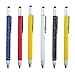 jyibinee Capacitive Tool 6 in 1 Sturdy Constant Ink Scale Design Stationery Wear Resistant Tech Tool for School Multitool