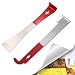 PGCOKO 2 Pack Stainless Steel Bee Hive Scraper Tool Bee Hive Frame Lifter and Scraper for Beekeepers Supplies Beekeeping Equipment, 2 Types