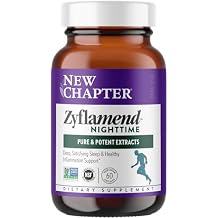 New Chapter Sleep Aid Zyflamend Nighttime for Sleep Support with Turmeric + Valerian Root + Lemon Balm + Holy Basil, Vegetarian Capsules, 60 Count