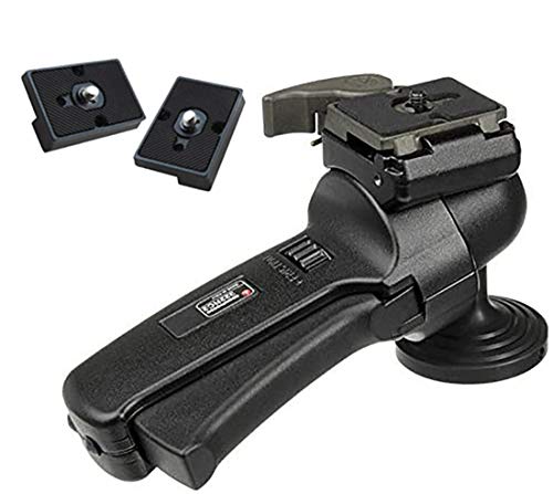 Manfrotto 322RC2 Grip Action Ball Head Includes Two ZAYKiR Quick Release Plates