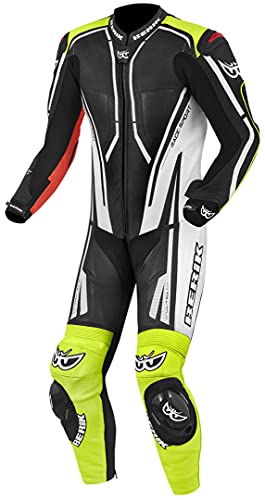 Berik Adria-X Tuta in moto un pezzo, nero/bianco/rosso/giallo, 50