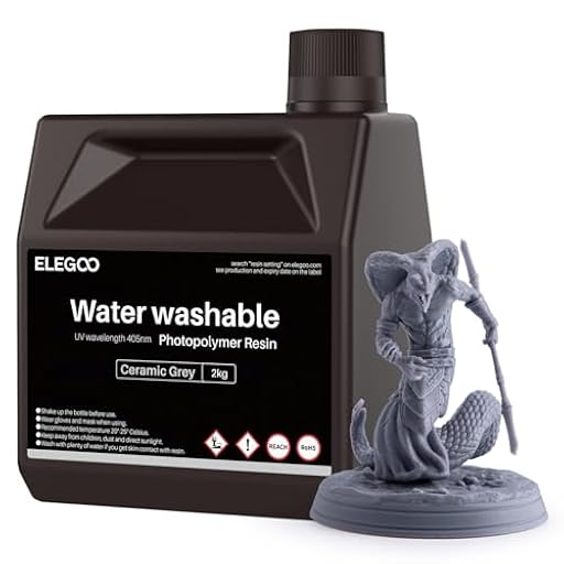 ELEGOO 2KG Gris Resina 3D Lavable al Agua, Resina UV 405nm Curado Rápido Resina Fotopolímero para Impresora 3D LCD/DLP | Ya disponible en tu tienda friki favorita! En mundofriki.es! ELEGOO 2KG Gris Resina 3D Lavable al Agua, Resina UV 405nm Curado Rápido Resina Fotopolímero para Impresora 3D LCD/DLP | Ya disponible en tu tienda friki favorita! En mundofriki.es!