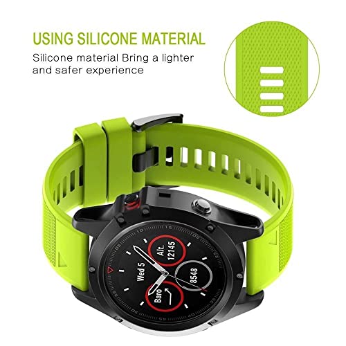 Correa 22mm Garmin Fenix 6 Pro de silicona quick release agate 4