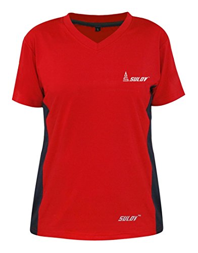 SULOV Runfit - Camiseta para Mujer, Mujer, Color Rojo, tamaño Large Cover