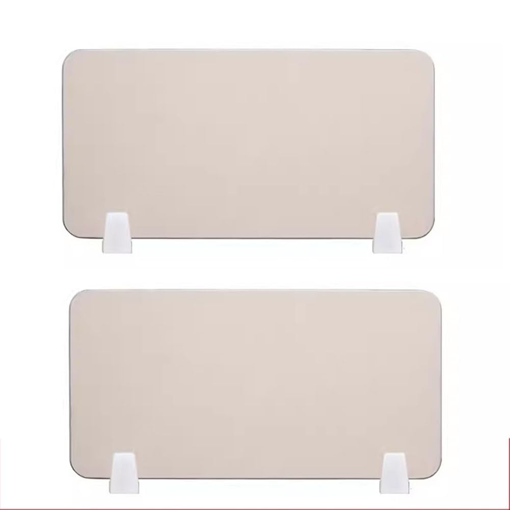 GJZQDKX Desk Privacy Divider Soundproof Partition Panel Set of 2 Freestanding Noise Reducing Desk Dividers with Support Feet Gray 30X120CM