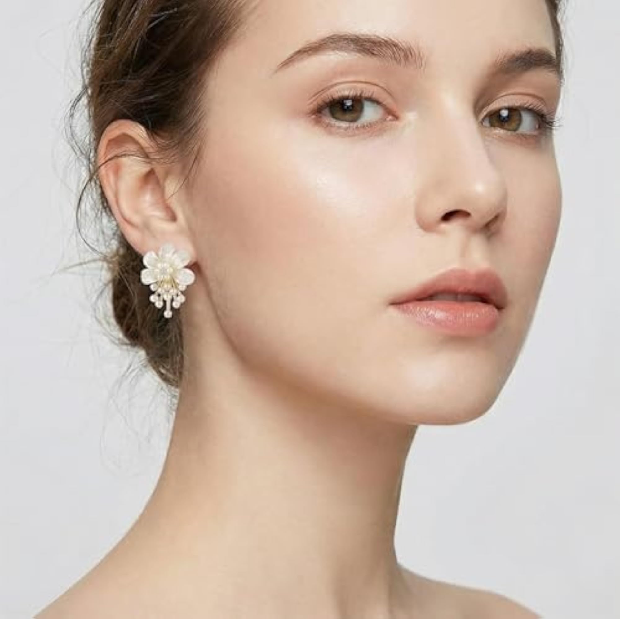 Women's Gold Plated Earrings Combo, 3 Pair Set