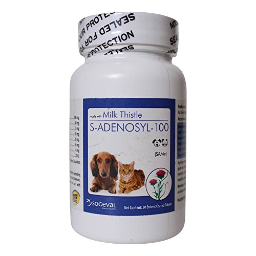 CEVA Animal Health FNADE001030 SAMeLQ 30 Count CHEWABLE Tablets 100 Pet Antioxidant Nutritional Supplements