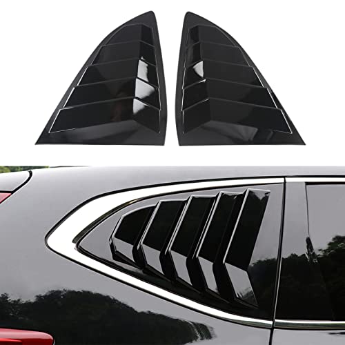 Xhfarce 2Pcs Gloss Black Rear Side Window Louvers Shutter Cover Air Vent Louvers Scoop Cover Blinds Compatible For Crv 2022 2021 2019 2018 2017 Accessories #TOP18