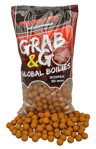 Bouillettes Scopex Grab and Go Global Boilies 20mm pour réussir vos week-ends de pêche